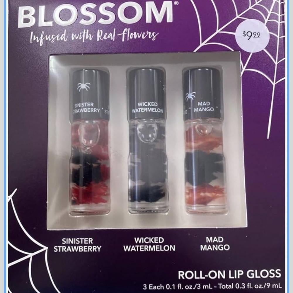 Blossom Scented Roll on Lip Gloss, Infused with Real Flowers